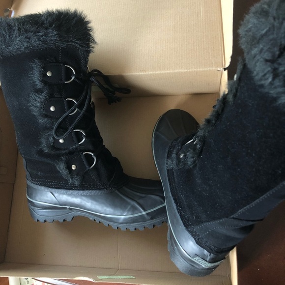 Khombu Winter boots size7 black - Picture 1 of 6